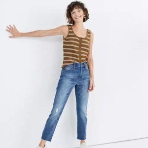 Madewell High Rise Slim Crop Boyjean